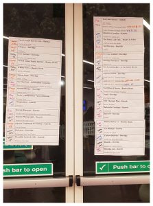 Raffle Prize Donor list and winning ticket numbers 