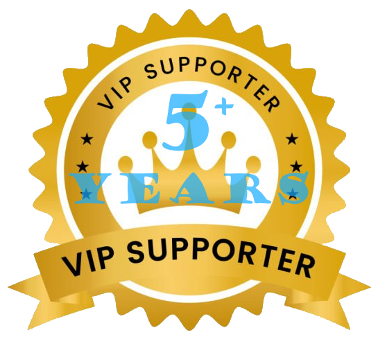 %+ Years Raffle supporter