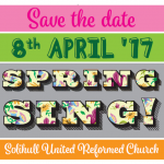 Spring! Sing 2017 - Save the Date