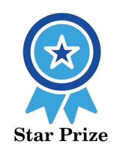 Raffle Star Prize Badge